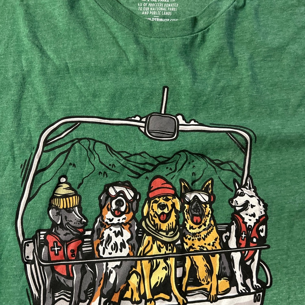 Wild Tribute Ski Bums dogs shirt - Picture 3 of 7